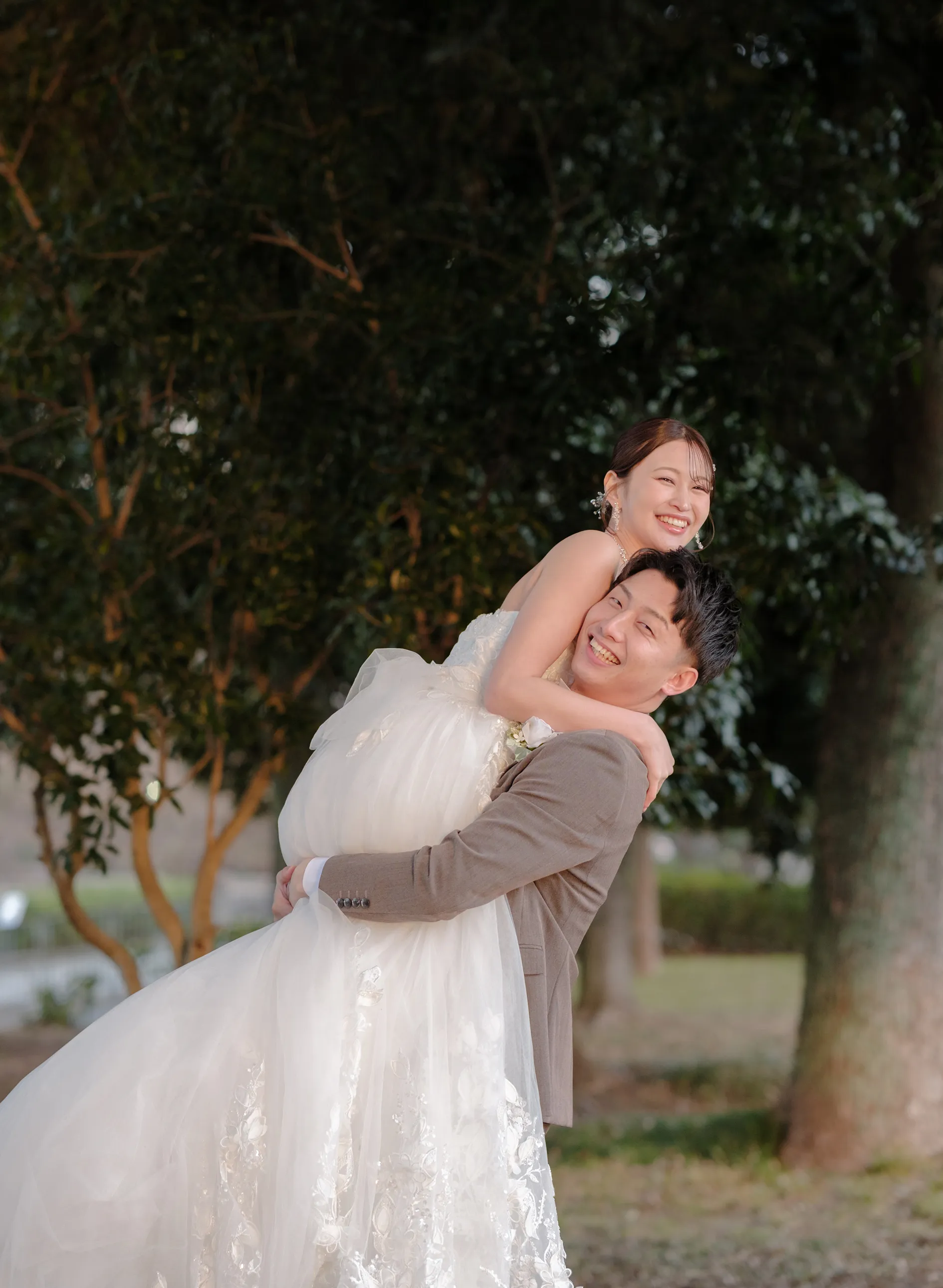 愛知・名古屋のロケーションで撮影した前撮り（庄内緑地公園）