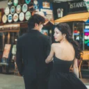 愛知・名古屋のロケーションで撮影したフォトウェディング（大須商店街）