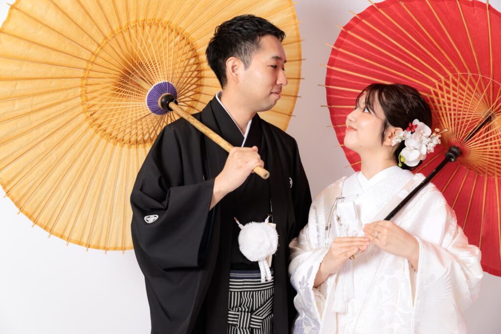 スタジオでのフォトウェディング・前撮り・ウェディングフォト(和装・白無垢)