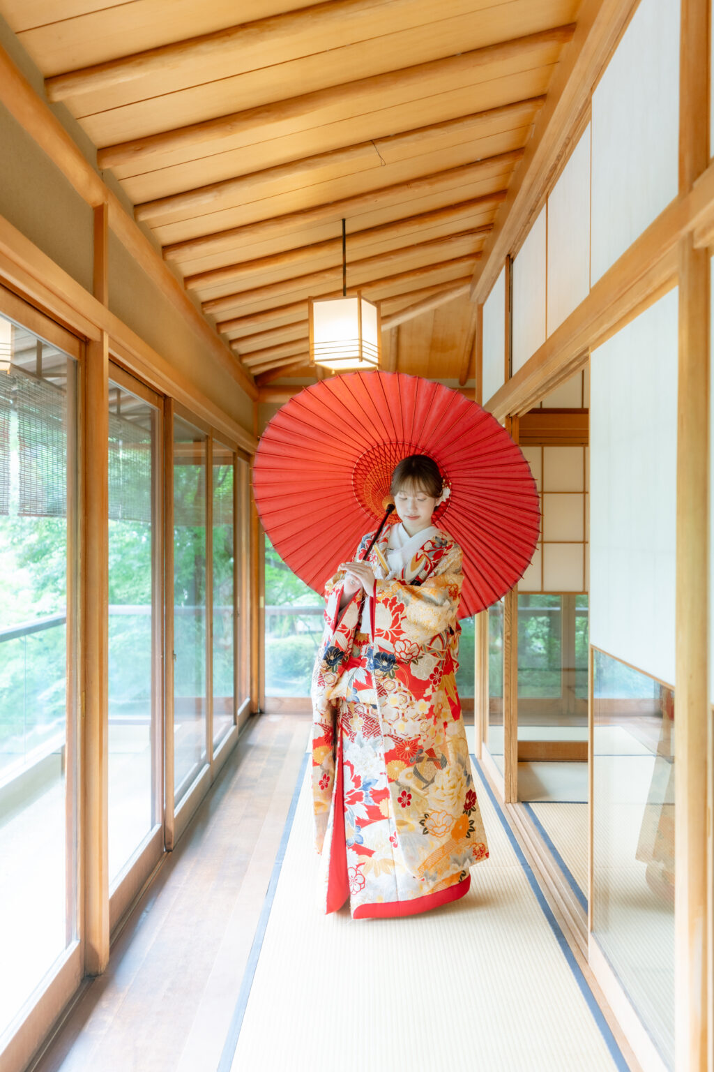 目白庭園でのウェディングフォト（和装）