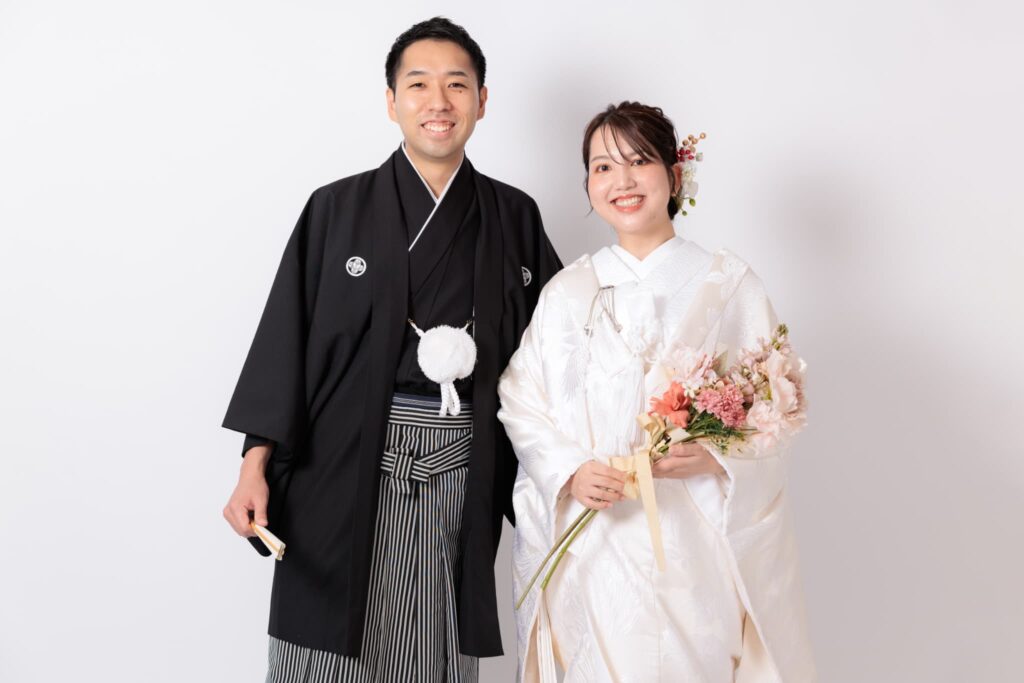 スタジオでのフォトウェディング・前撮り・ウェディングフォト(和装・白無垢)