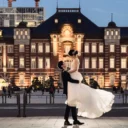 東京駅でのフォトウェディング・前撮り・ウェディングフォト(洋装・ウェディングドレス)