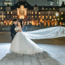 東京駅周辺でのフォトウェディング・前撮り・ウェディングフォト(洋装・ウェディングドレス)