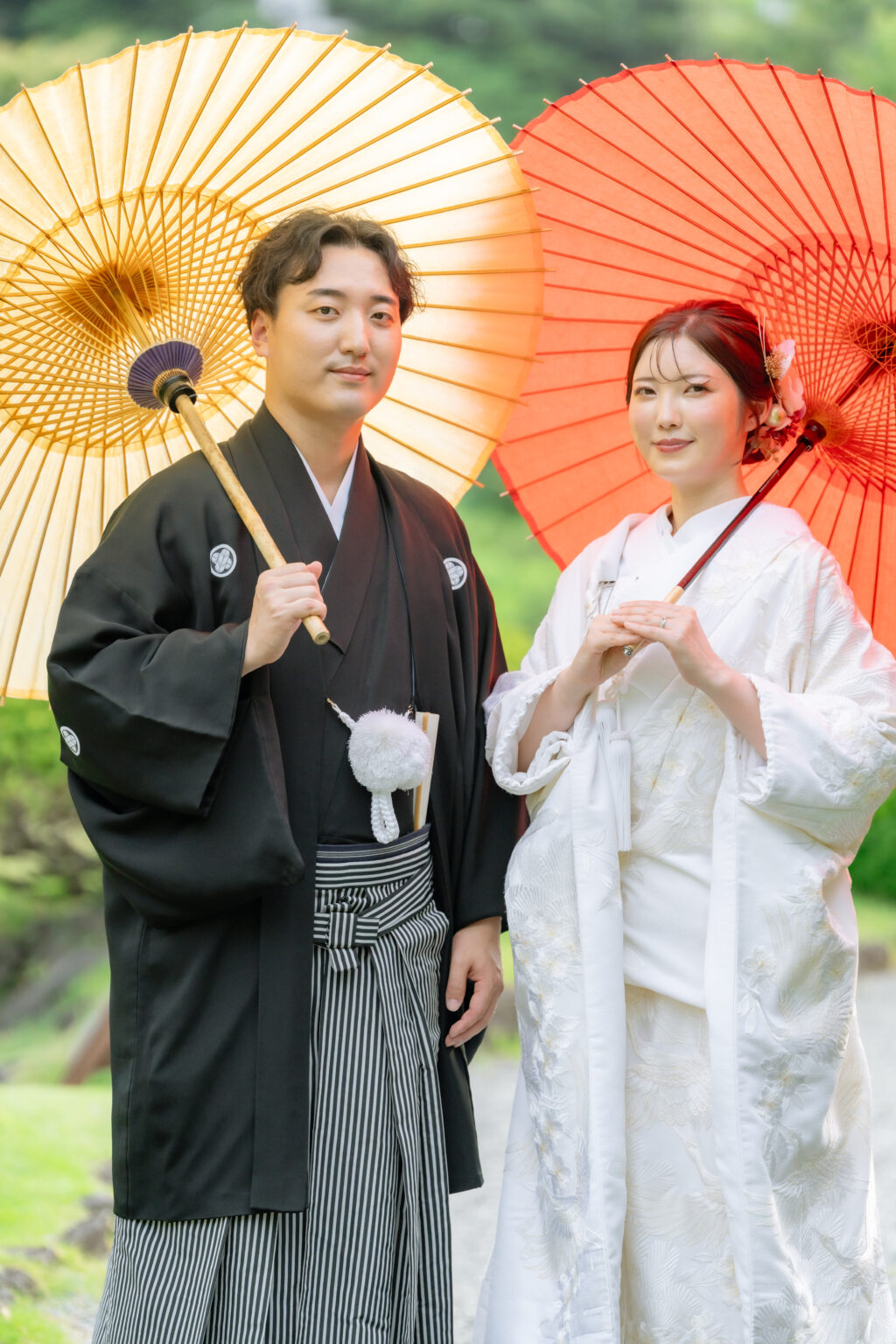 安田庭園でのフォトウェディング・前撮り・ウェディングフォト(和装)